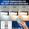 Waterproof solar security wall light with motion sensing for outdoor entrances, fences, yards and patios