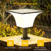 Weather-resistant solar wall sconce designed for permanent exterior mounting on garage, porch and patio walls